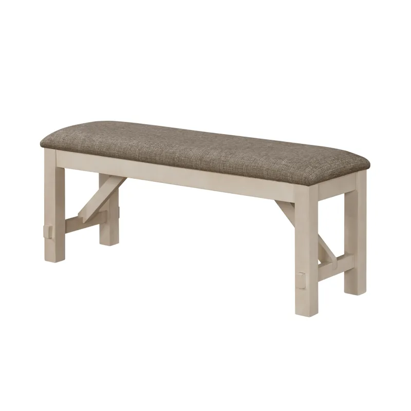 Maribelle Bench Chalk Warm Grey
