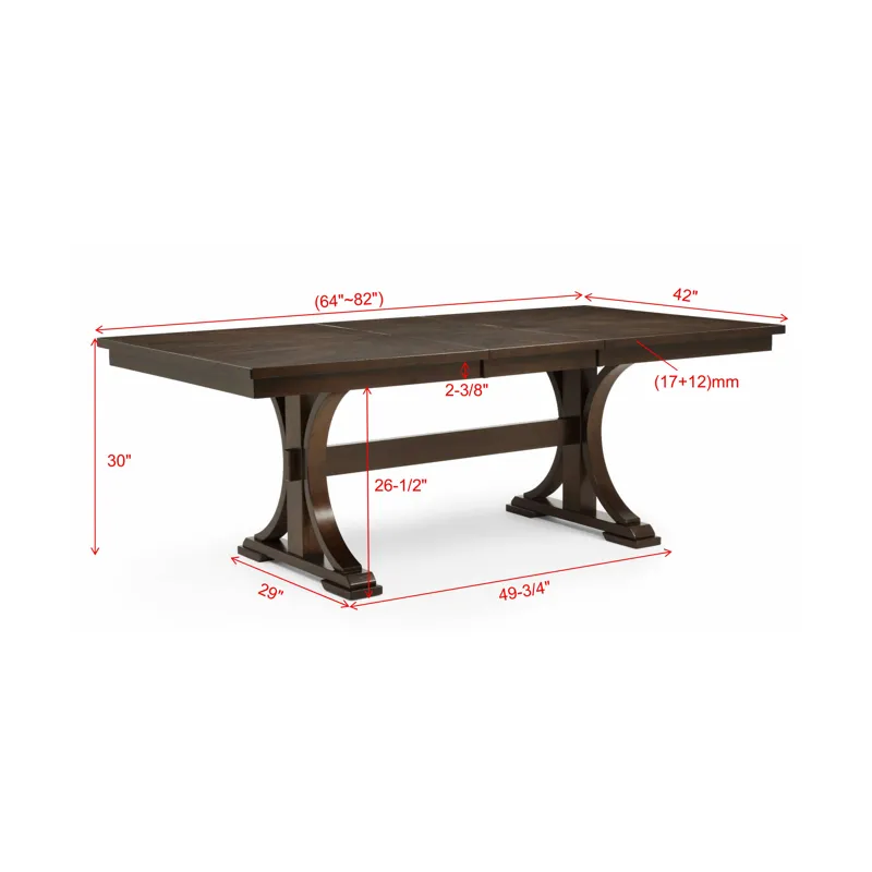 Hamil Dining Table (w/18 Butfly Leaf)