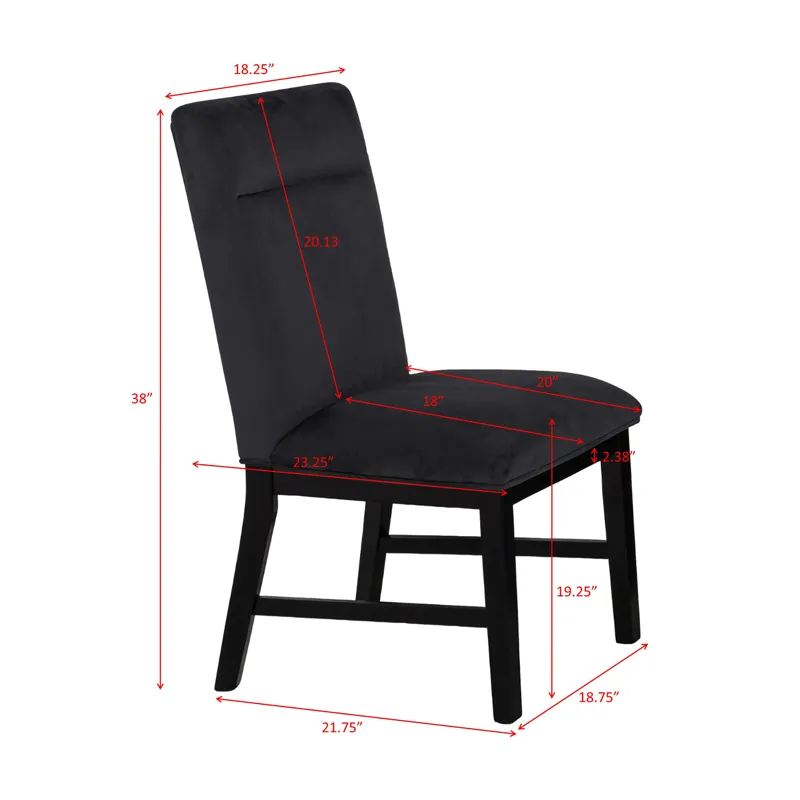 Sebastian Side Chair Black