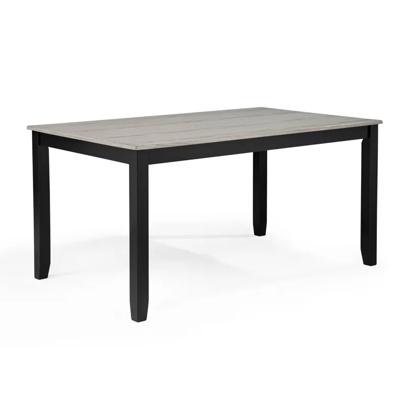 Lester 6-pk Dining W/bench L.grey