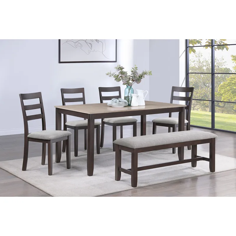 Branson 5pk Dinette Set Light Brown