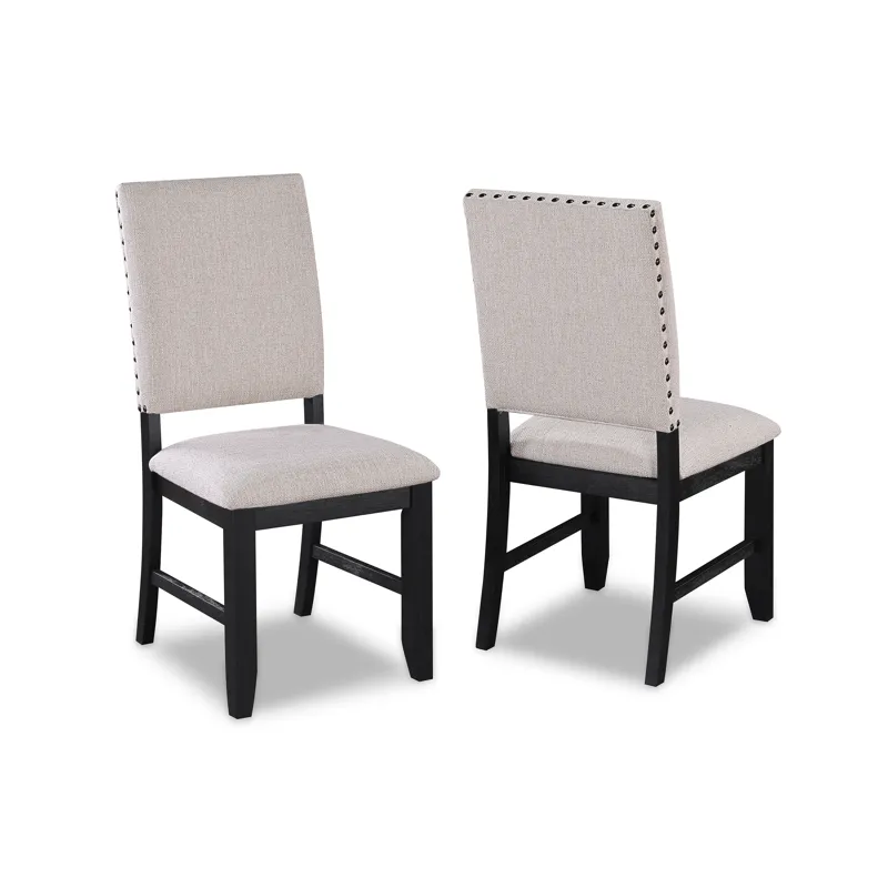Regent Side Chair Charcoal Black