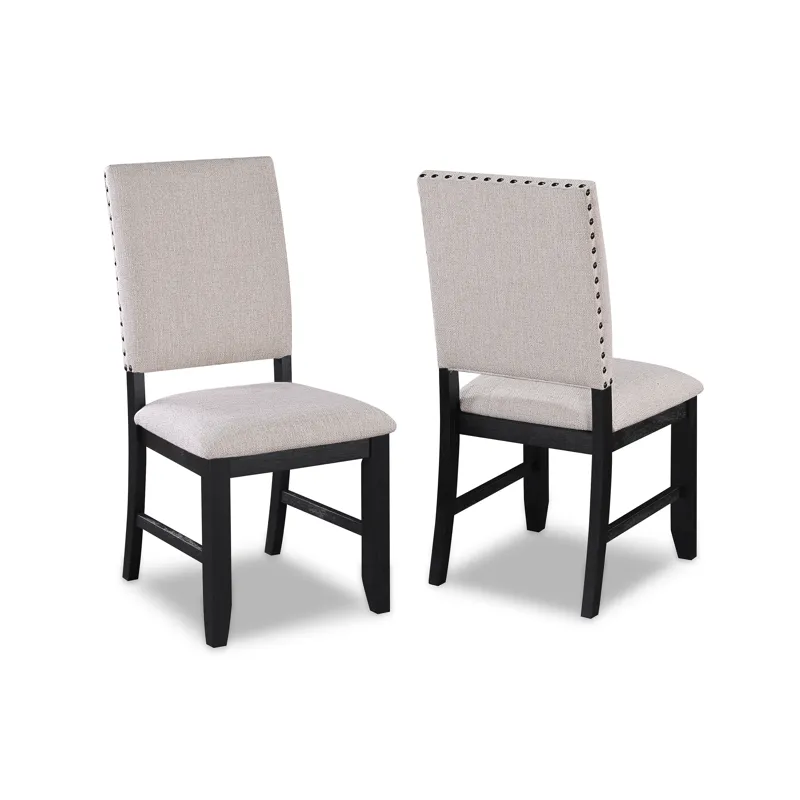 Regent Side Chair Charcoal Black