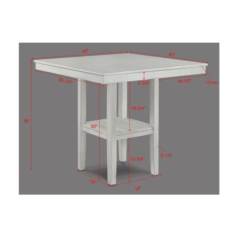 Lester 5-pk Counter Height Table Drift Wood