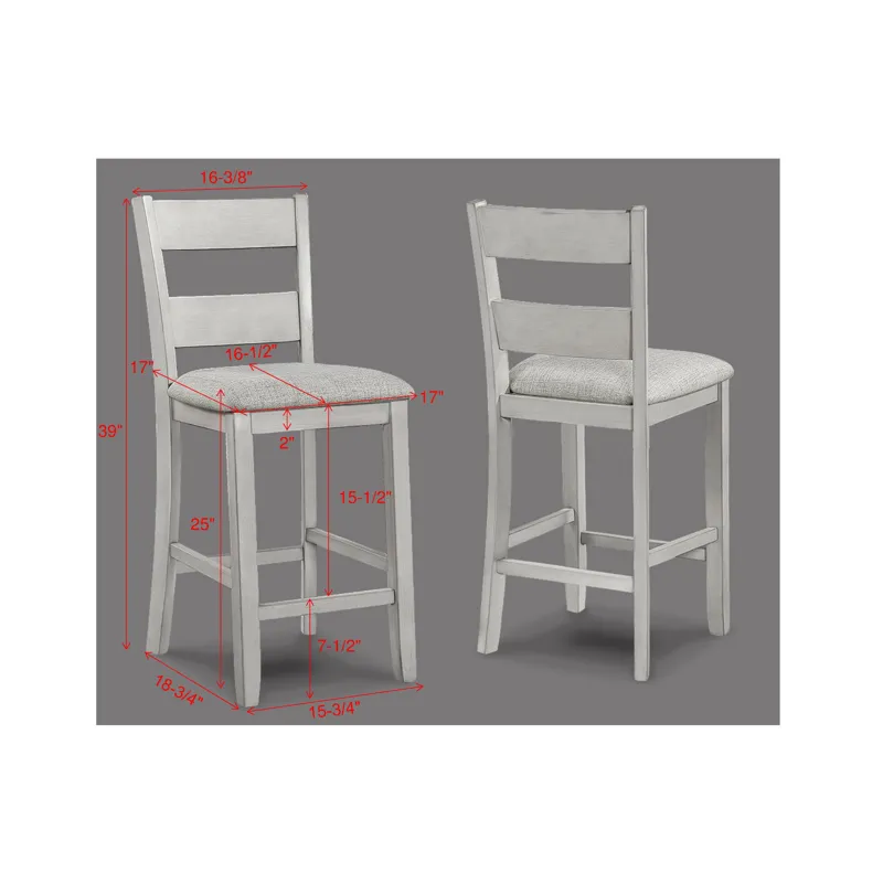 Lester 5-pk Counter Height Table Drift Wood