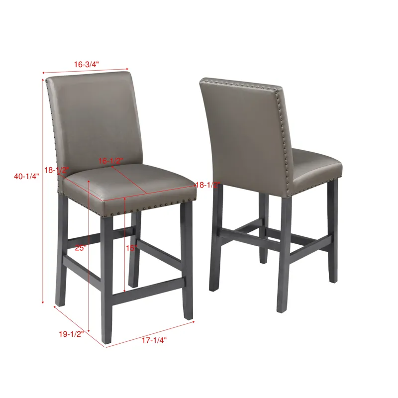 Bankston Counter Height Chair W/nailhead