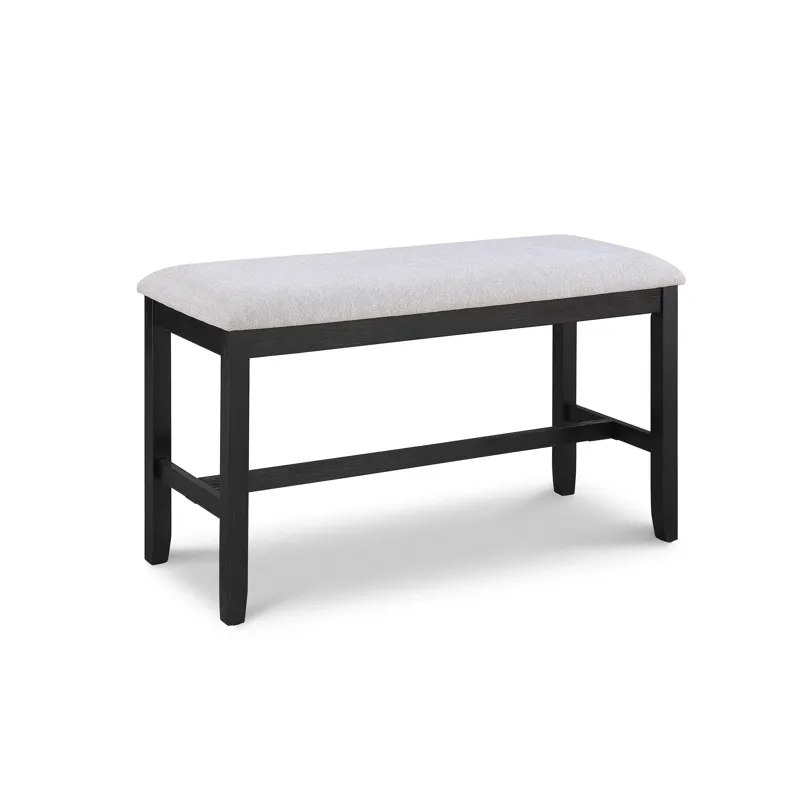 Delfin Counter Height Bench-light Grey
