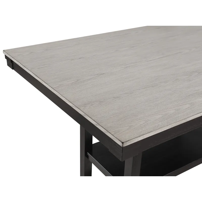 Delfin Counter Height Table- Light Grey 2 Tone