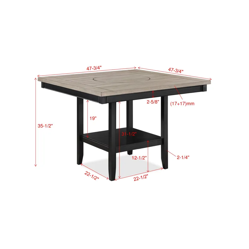 Fulton Counter Height.table Light Grey