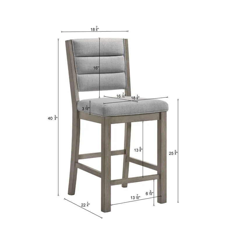 Renwick Counter Height Chair All Grey