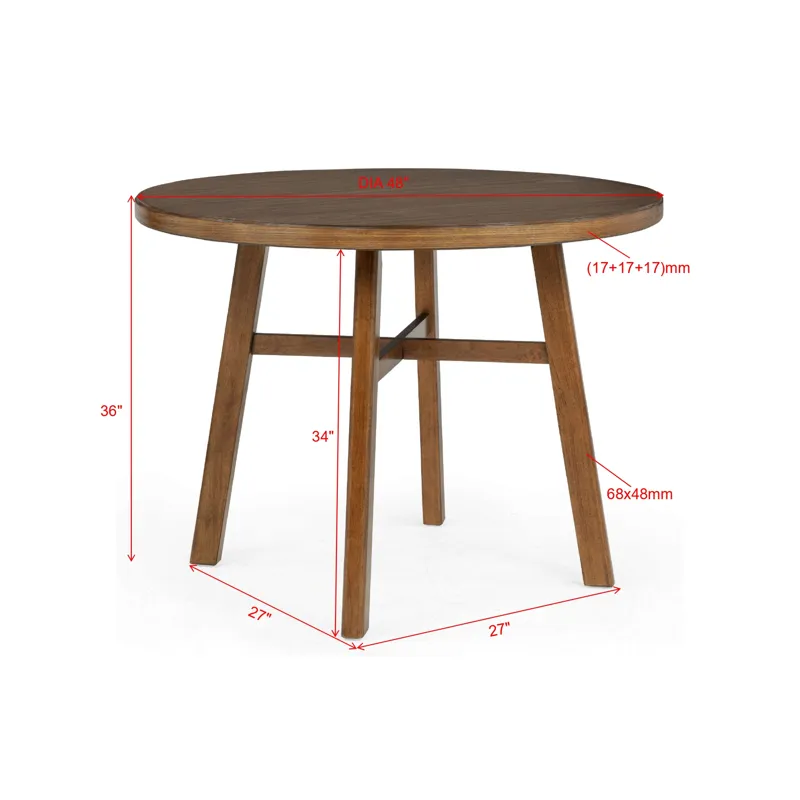 Blanche Round Counter Height Table Brown