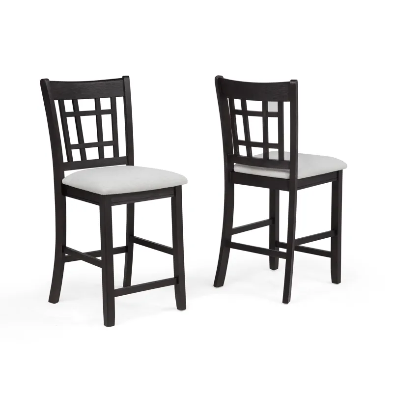 Hartwell Counter Height Chair Charcoal Black