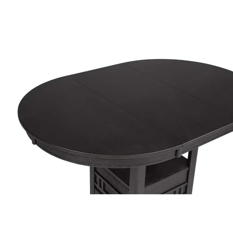 Hartwell Counter Height Table Charcoal Black