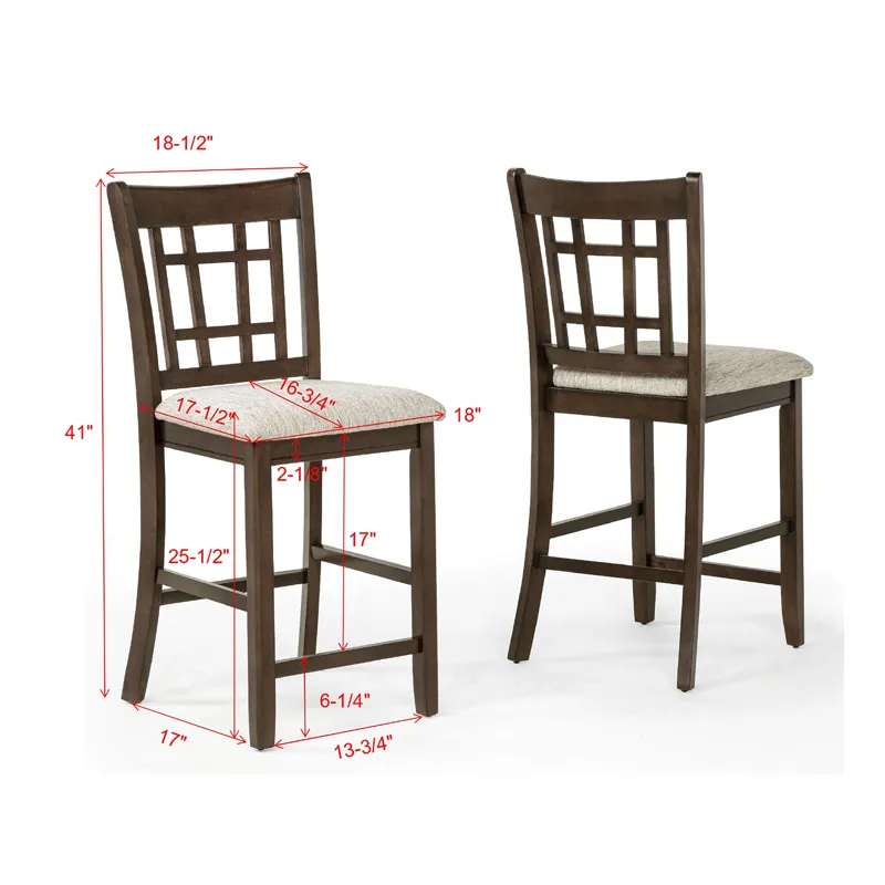 Hartwell Counter Height Chair Brown