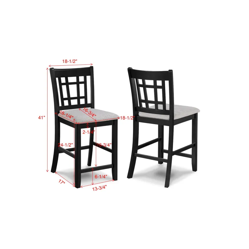 Hartwell Counter Height Chair Light Grey