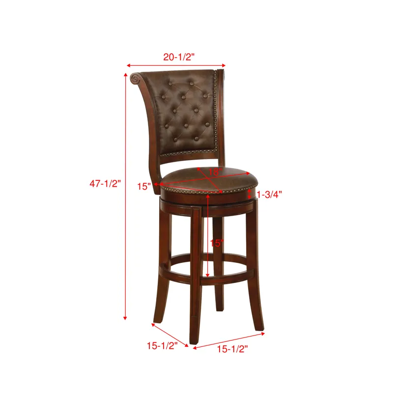 Granville Swivel Bar Height Stool King/d