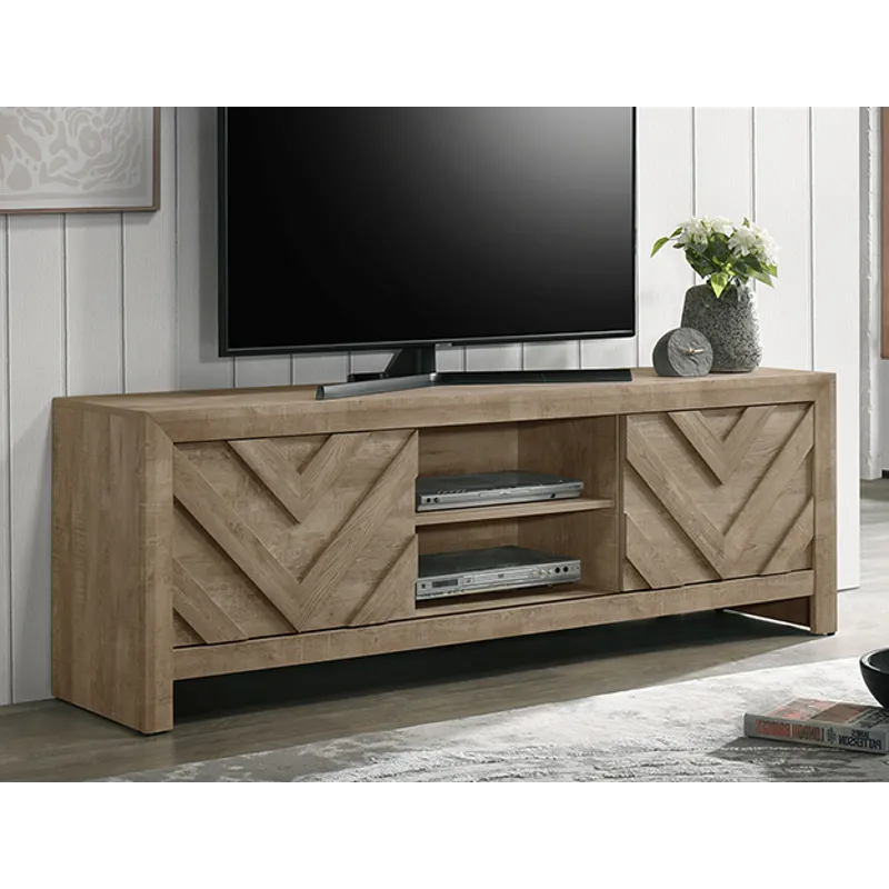 Valor TV Stand-light Brown