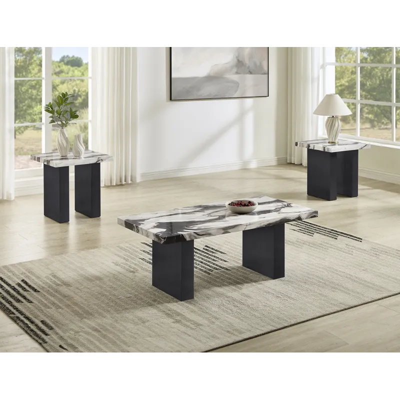 Vega 3-pk Faux Marble Cocktail Set