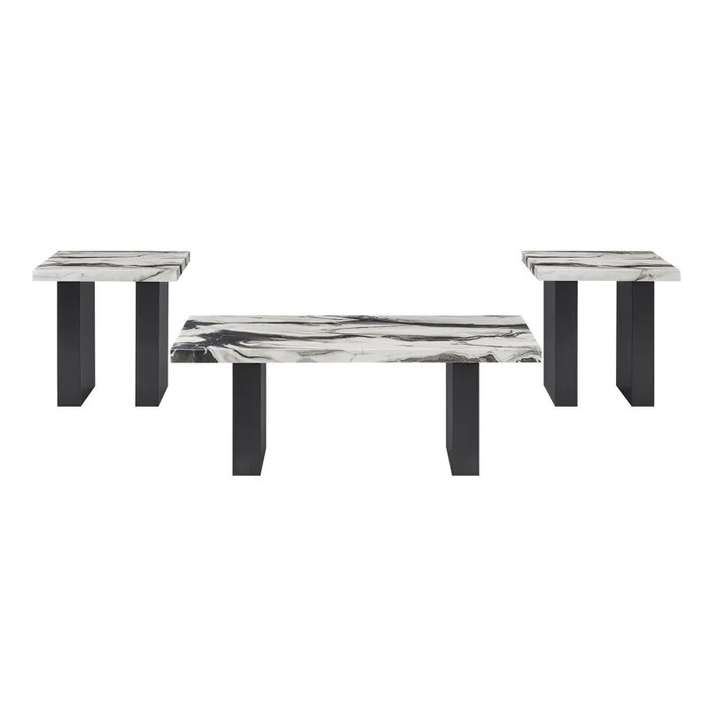 Vega 3-pk Faux Marble Cocktail Set