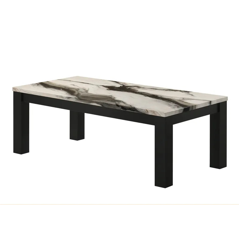 Ivy 3-pk Cocktail Set Faux Marble Brown