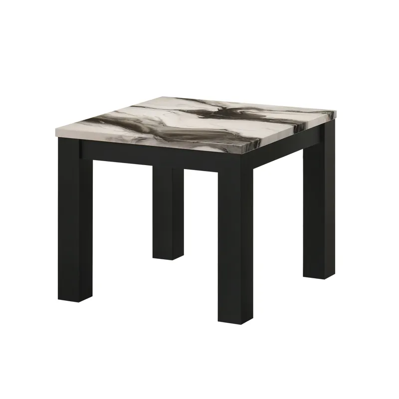 Ivy 3-pk Cocktail Set Faux Marble Brown