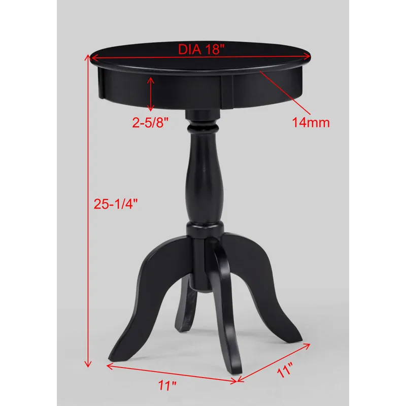 Romy Chairside Table Black