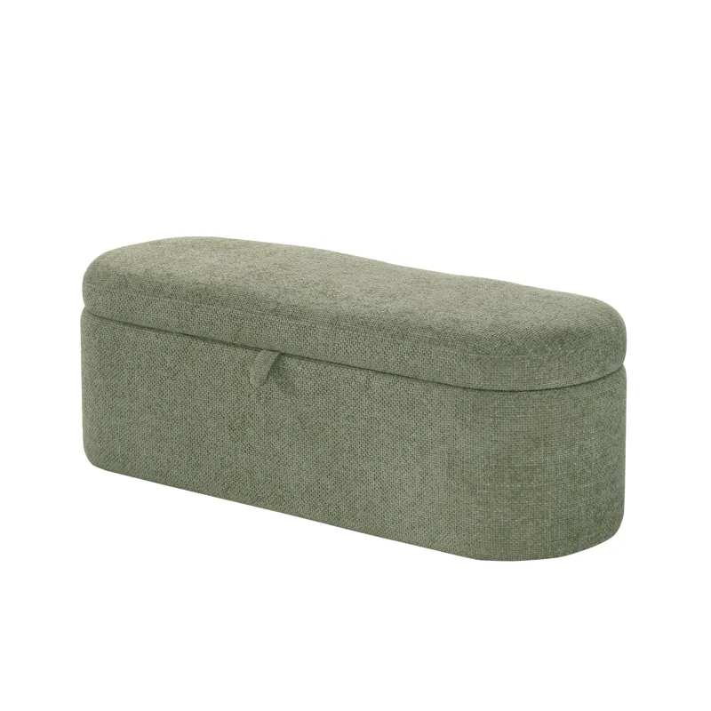 Philipa Storage Bench-l.green Tweed