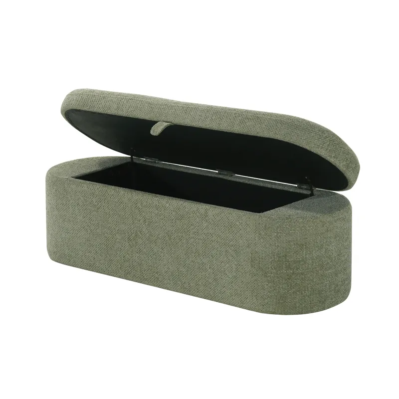 Philipa Storage Bench-l.green Tweed