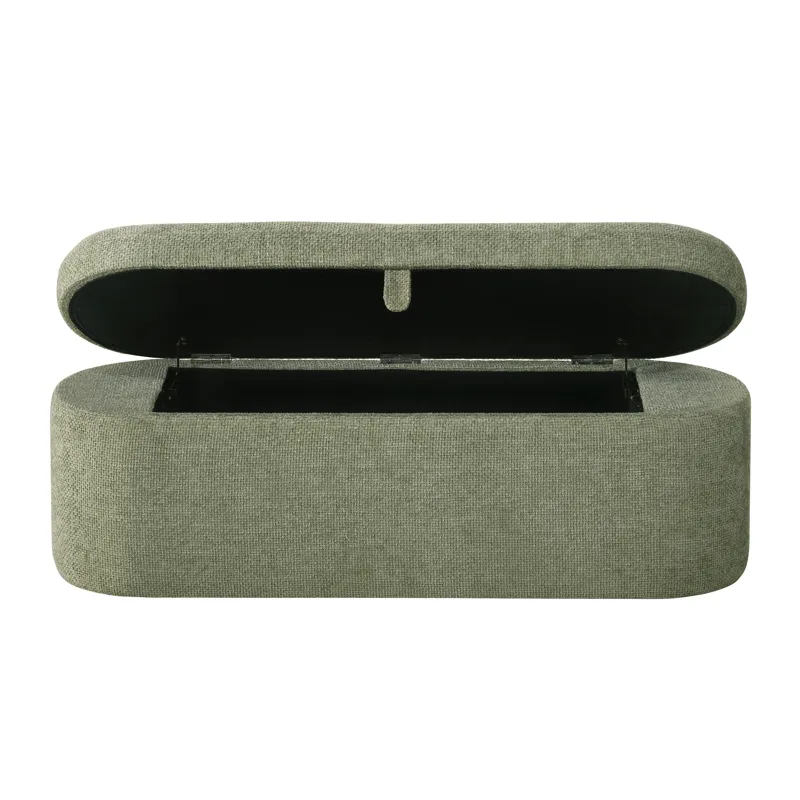 Philipa Storage Bench-l.green Tweed
