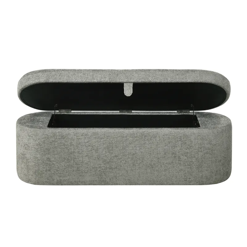 Philipa Storage Bench- L.grey Tweed