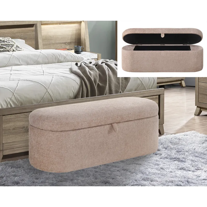 Philipa Storage Bench- Mauve Tweed