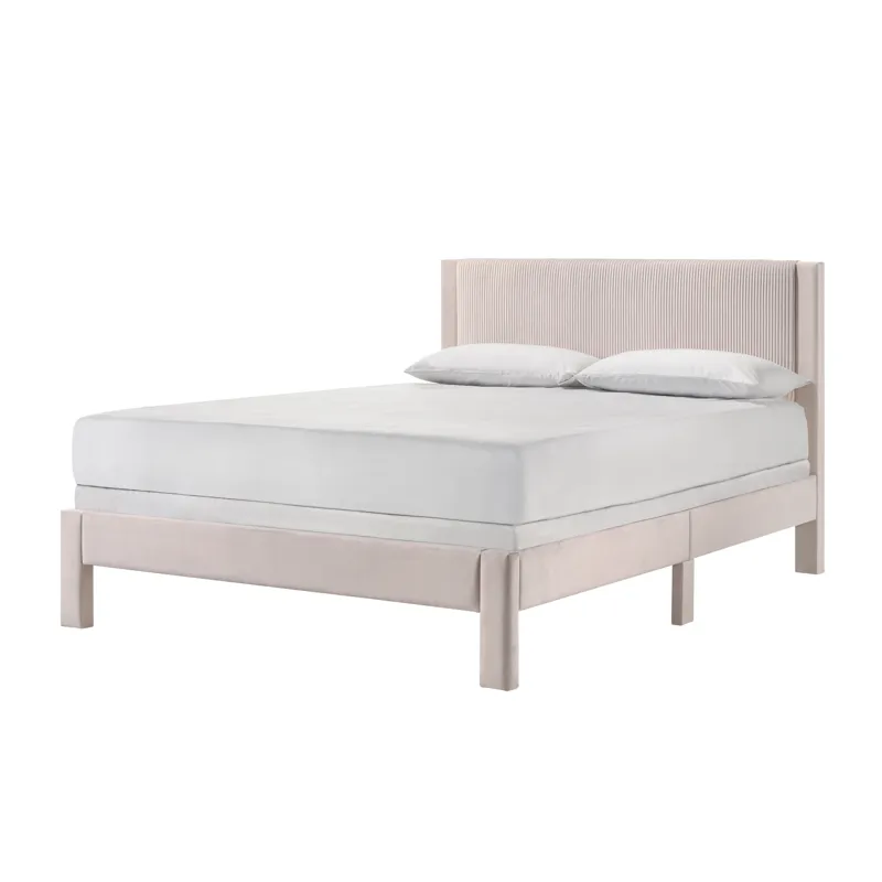 Lucia Queen Platform Bed Pink