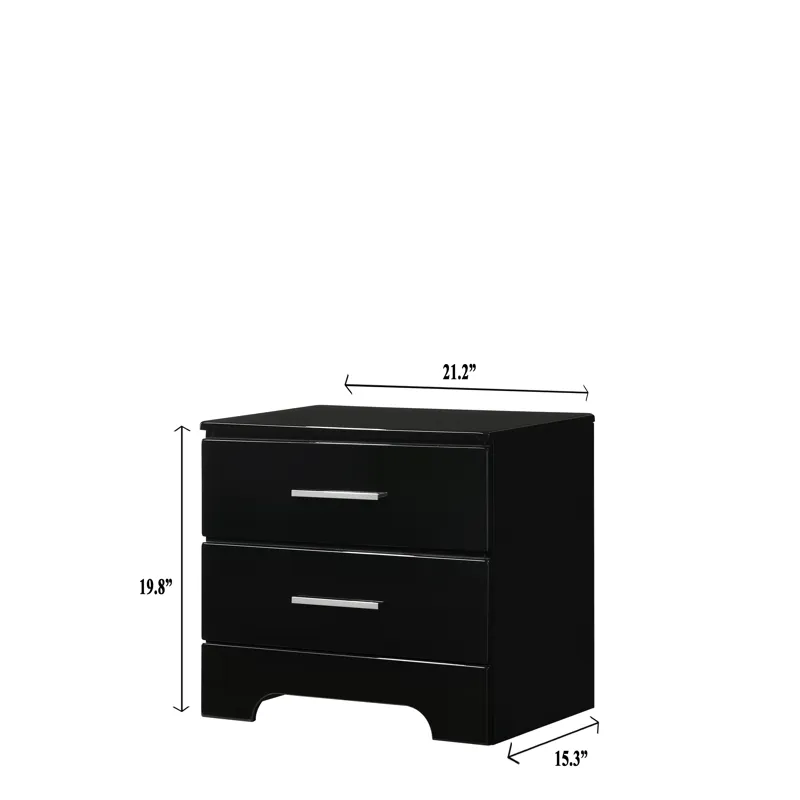 Brooklyn Night Stand Black