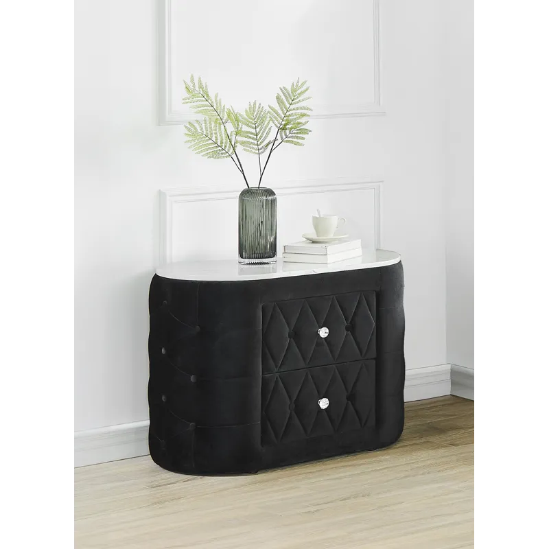 Natalia Night Stand Black