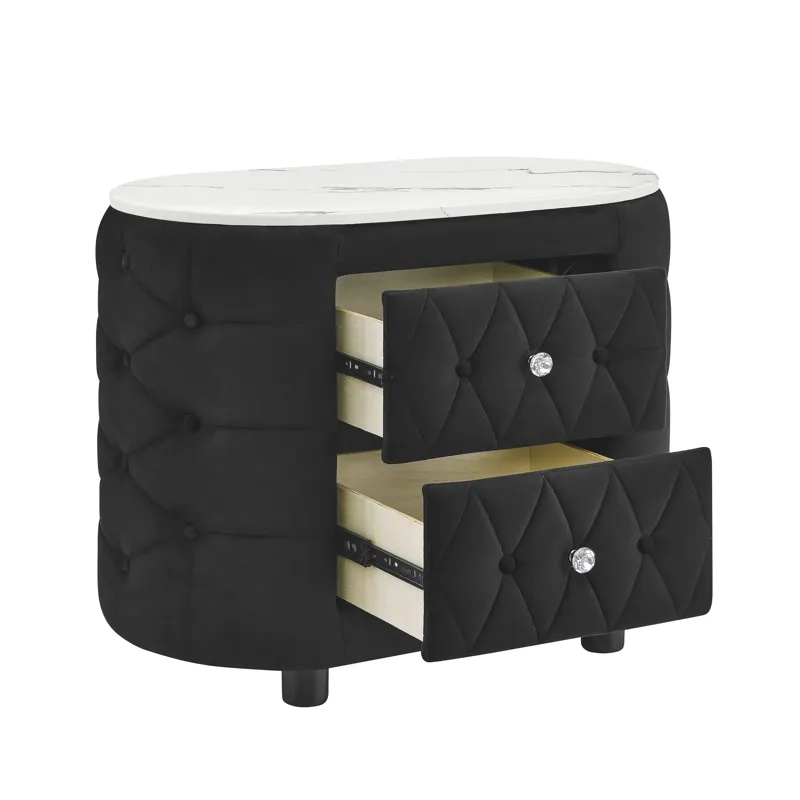 Natalia Night Stand Black