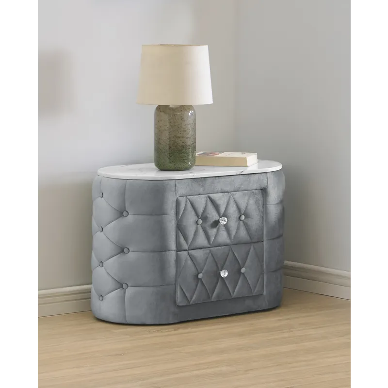 Natalia Night Stand Grey