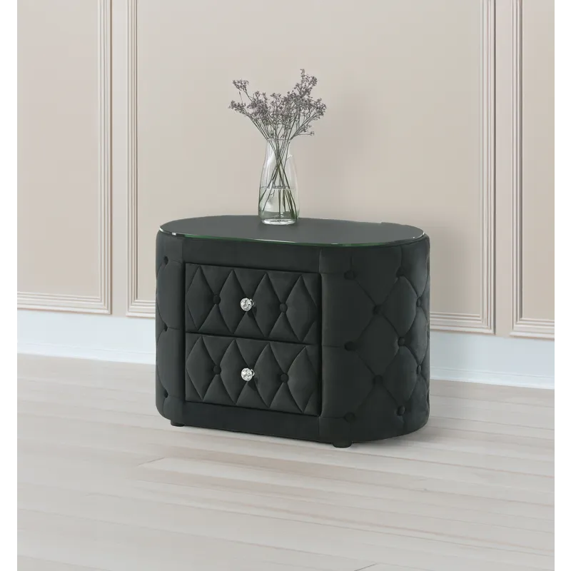 Voltare Night Stand Black