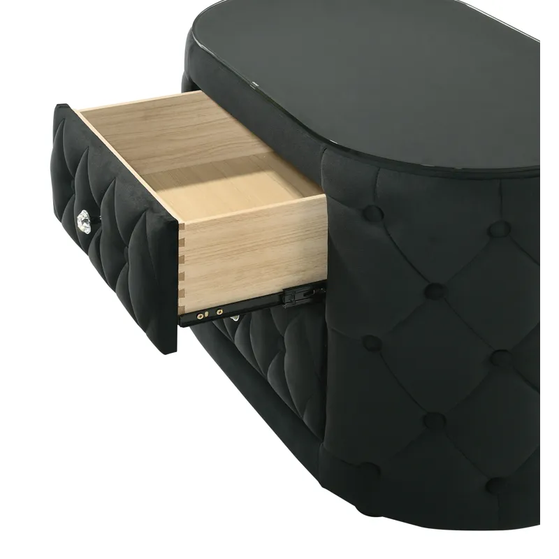 Voltare Night Stand Black