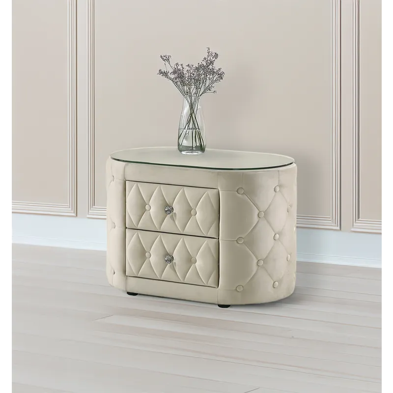 Voltare Night Stand Ivory