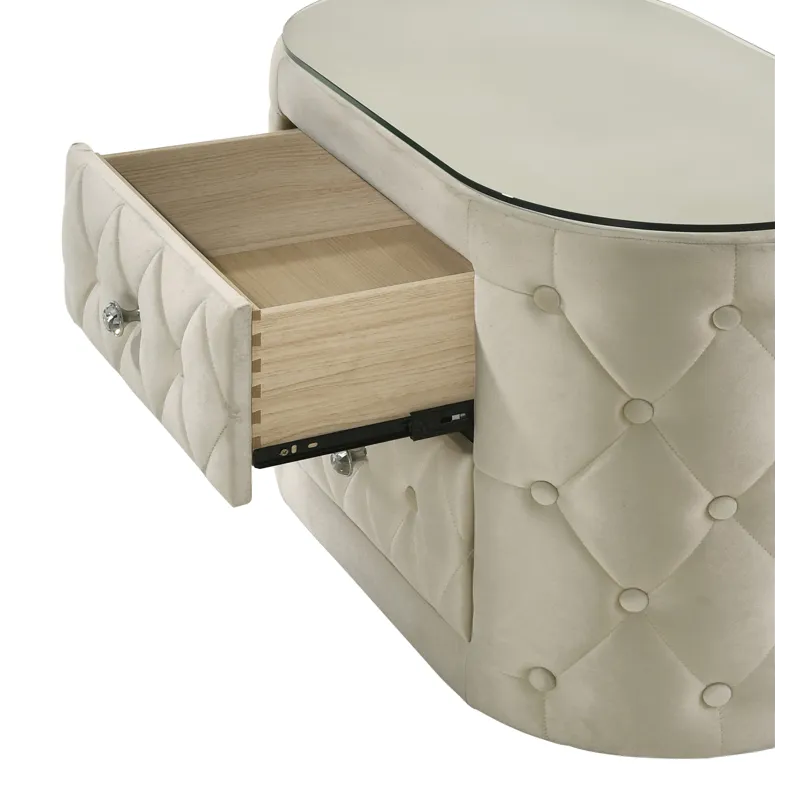 Voltare Night Stand Ivory