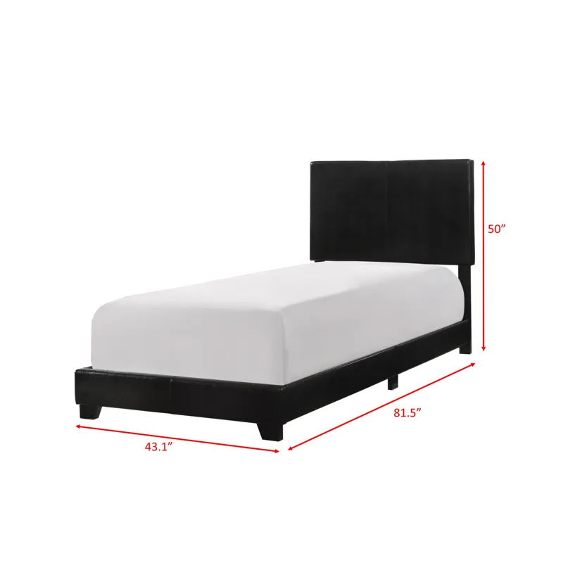 Erin Twin Headboard Footboard Side Rail Black