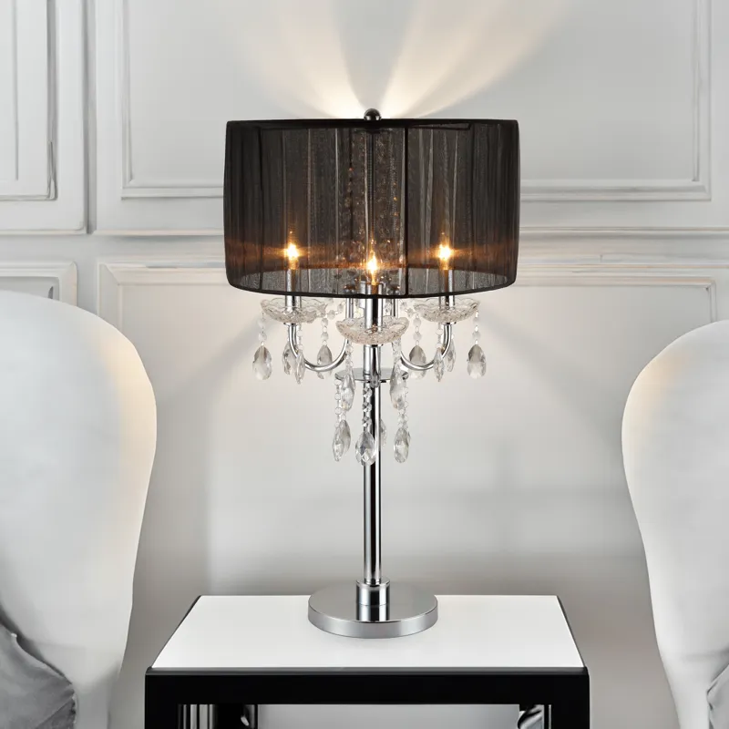 Chandelier Table Touch Lamp 29.5 H