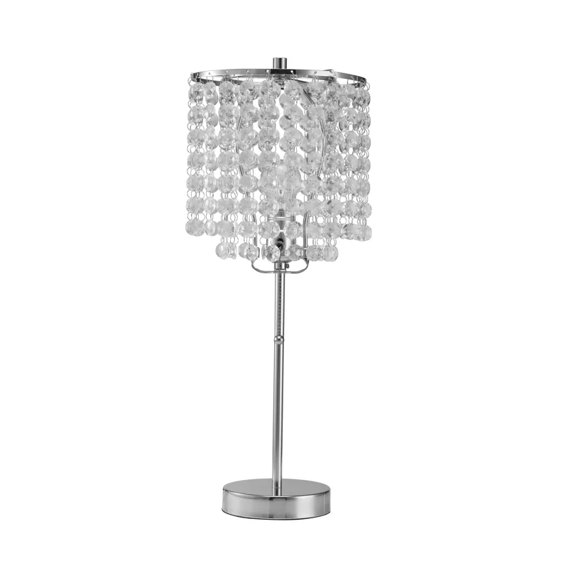 Chrome Table Lamp 19 H
