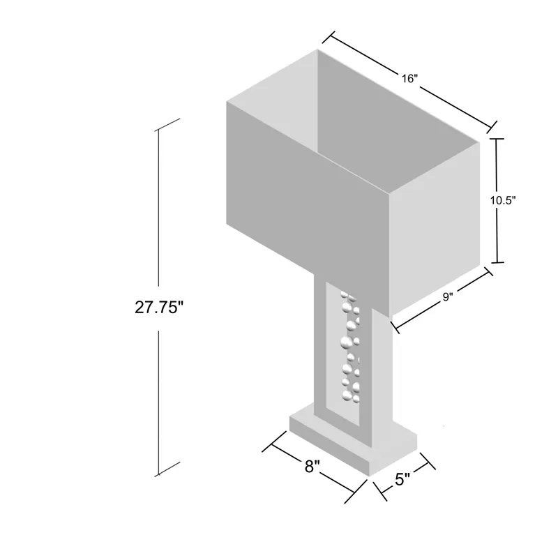 Monica Lamp Black Nickel-led Accent