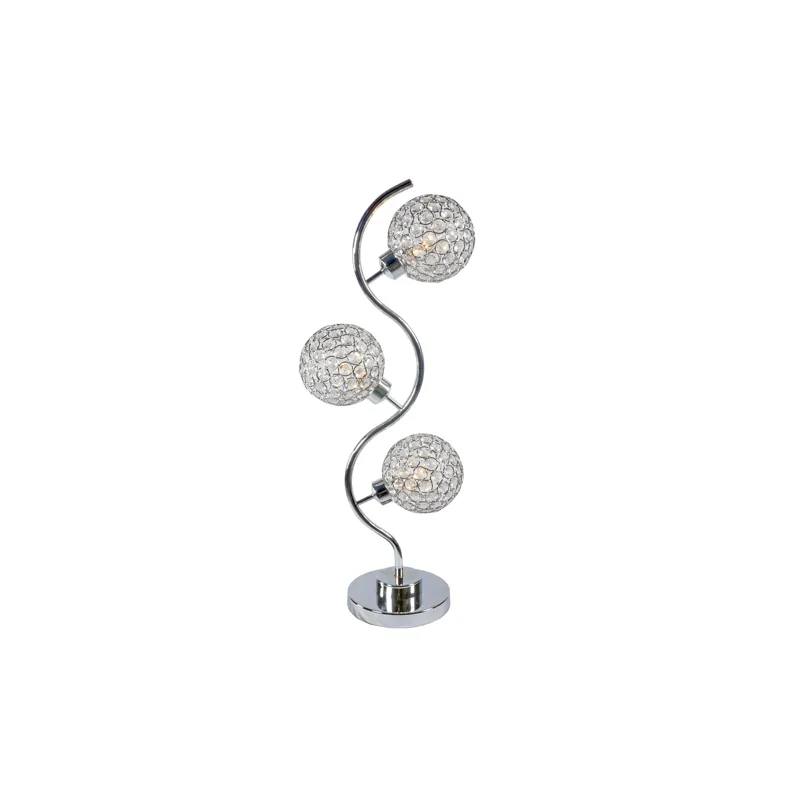 Crystal 3 Globe Table Lamp