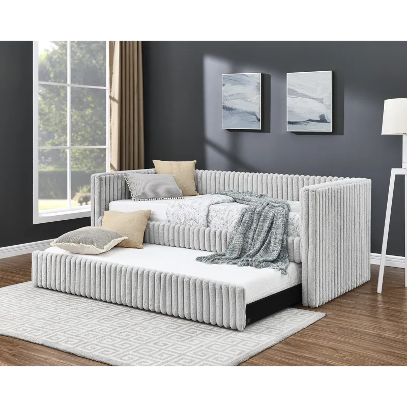 Hailey Daybed Back Side Rail L.grey