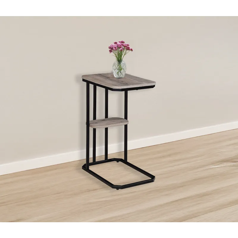 Ida Weathered Grey Chairside Table
