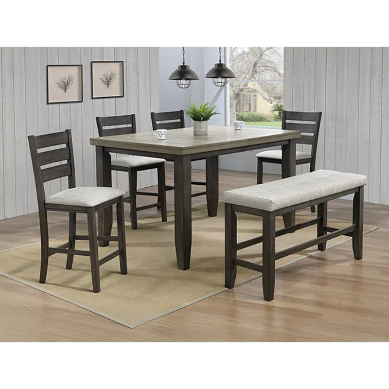 Bardstown Counter Bench Light Grey