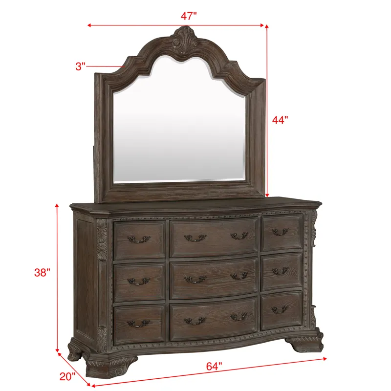 Sheffield Dresser Antique Grey