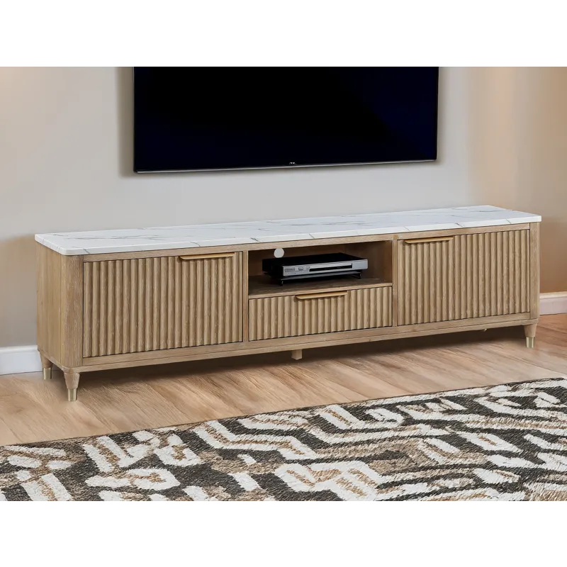 Kara TV Stand-cerused Natural